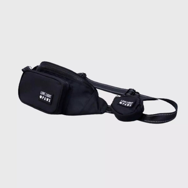 Dog Walking Bag Fanny Pack With Treat Bag And Leash