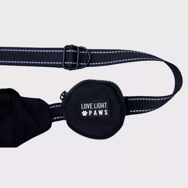 Dog Walking Bag Fanny Pack With Treat Bag And Leash