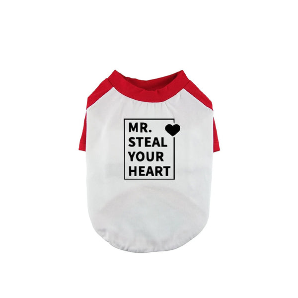 Mr. Steal Your Heart Dog Baseball Tee