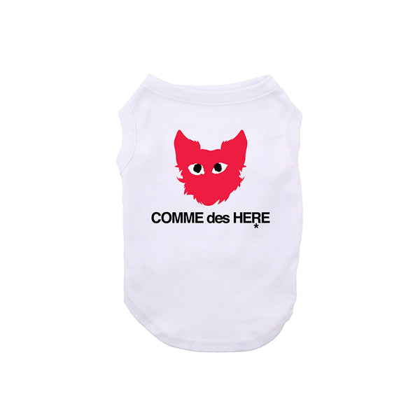 Comme Des Here Designer Dog Shirt
