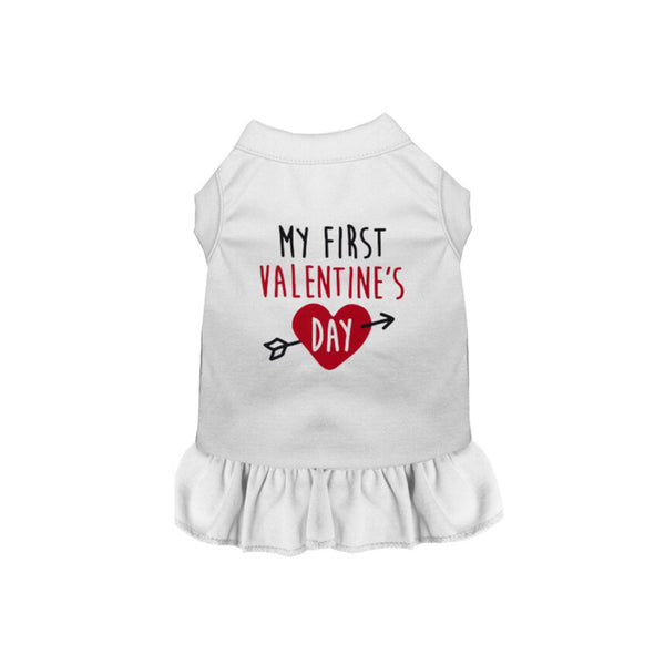 My First Valentine's Day Valentine's Day Dog Dress