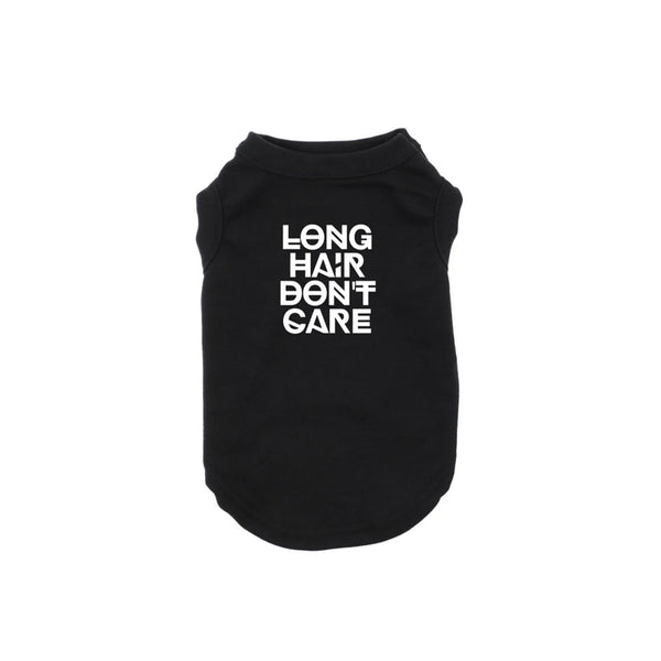 Long Hair Don't Care Dog Shirt