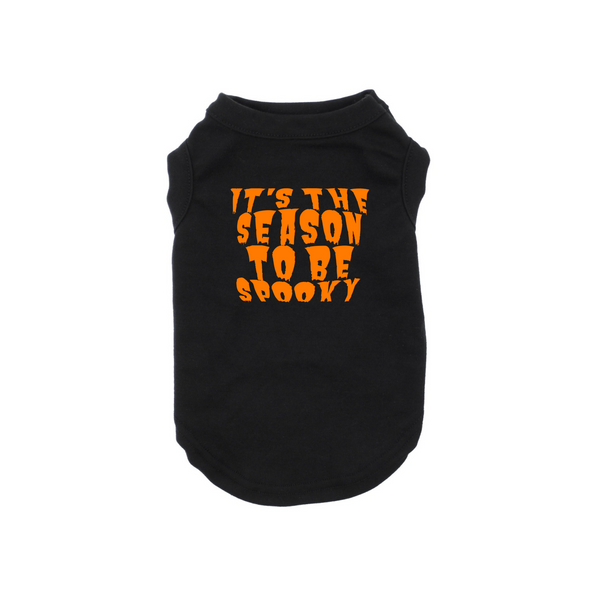 Dog Shirt Holiday Halloween It's the Season To Be Spooky