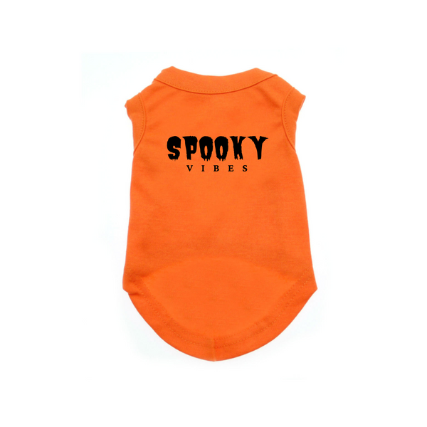 Dog Shirt Holiday Halloween Spooky Vibes