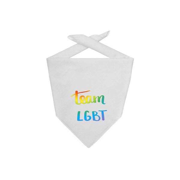 Team LGBT Dog Bandana