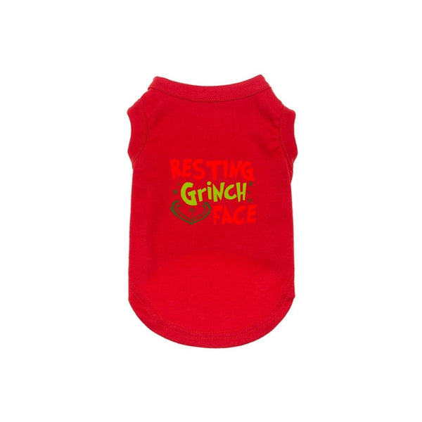 Resting Grinch Face Dog Shirt