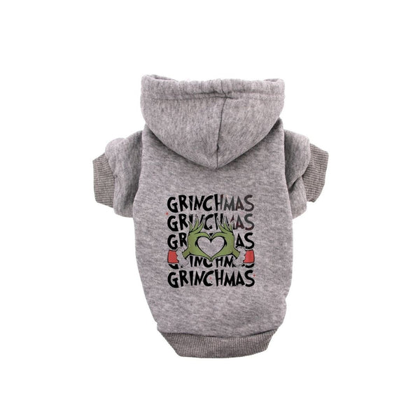 Dog Hoodie Grinchmas
