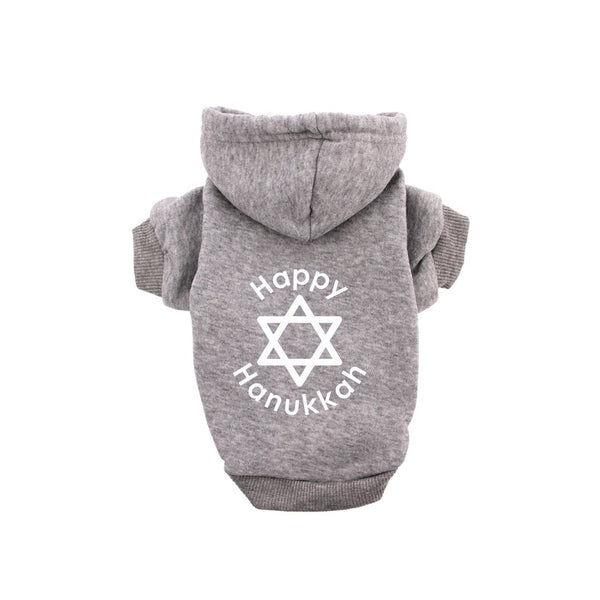 Dog Hoodie Happy Hanukkah