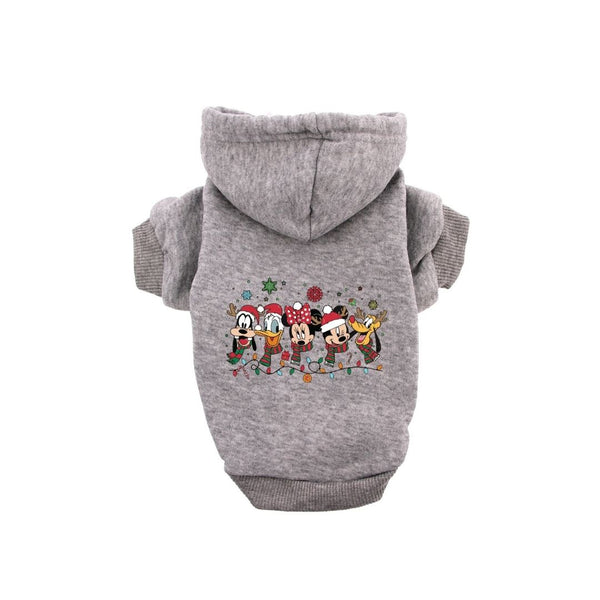 Dog Hoodie Mickey and Friends Christmas