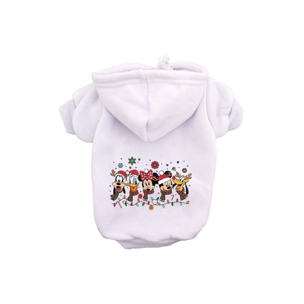 Dog Hoodie Mickey and Friends Christmas