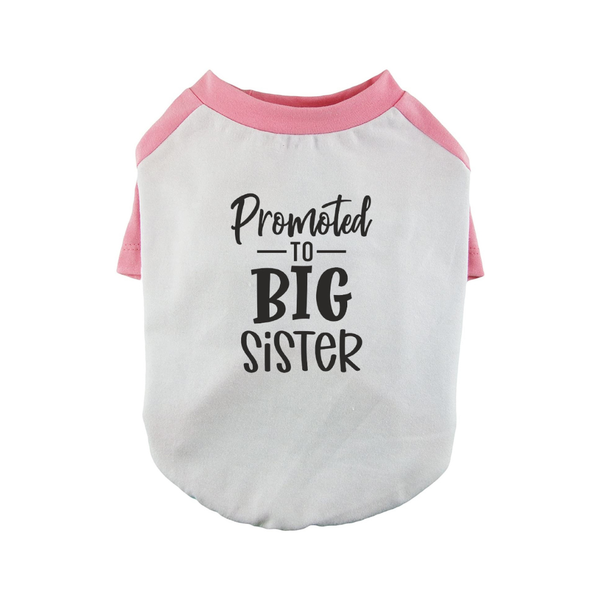 Promoted To Big Sister Baseball Tee