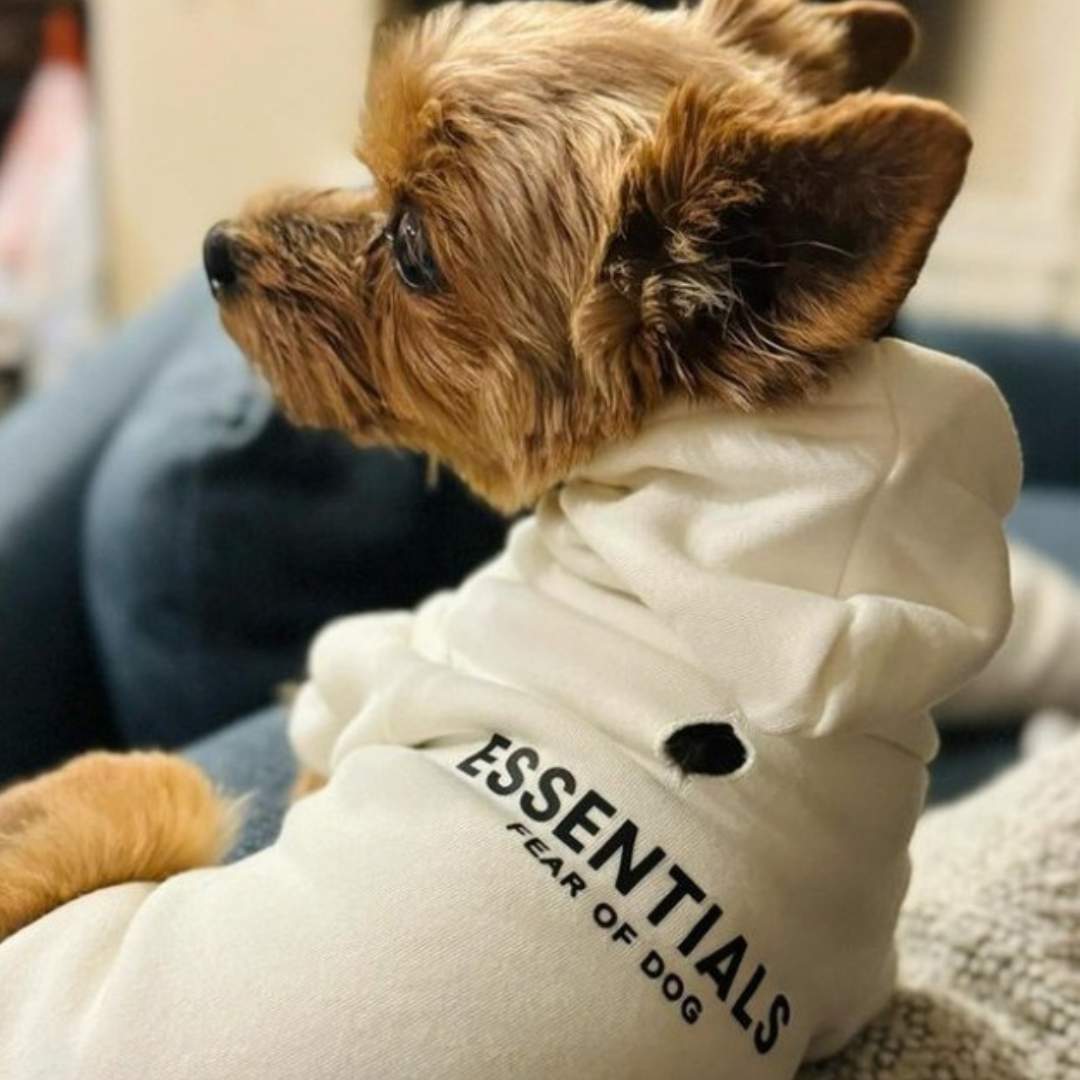 トップス dog FEAR OF GOD STATE logo hoodie S Essentials Fear of Dog Hoodie Pet Sweater – Love Light & Paws