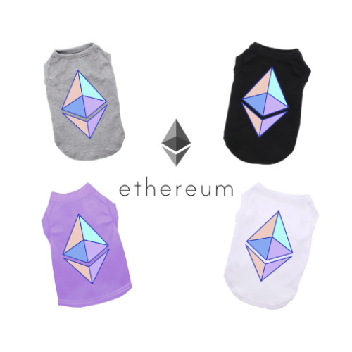 Ethereum Prism Rainbow Dog Shirt