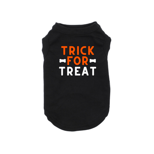 Dog Shirt Holiday Halloween Trick For Treat