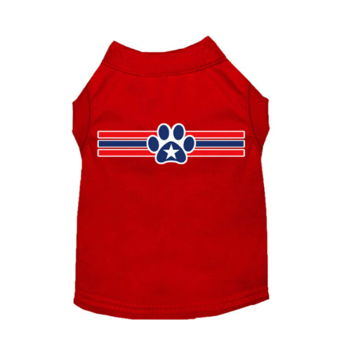 Patriotic Star Paw Dog Shirt