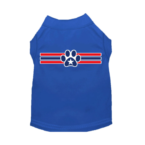 Patriotic Star Paw Dog Shirt