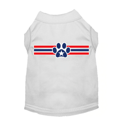 Patriotic Star Paw Dog Shirt