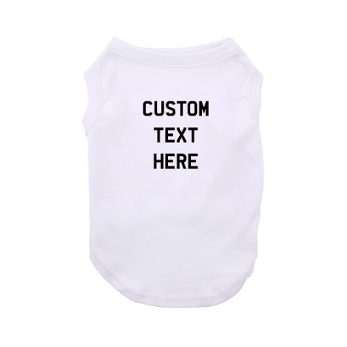 Custom Text Matching Dog Adult Shirts