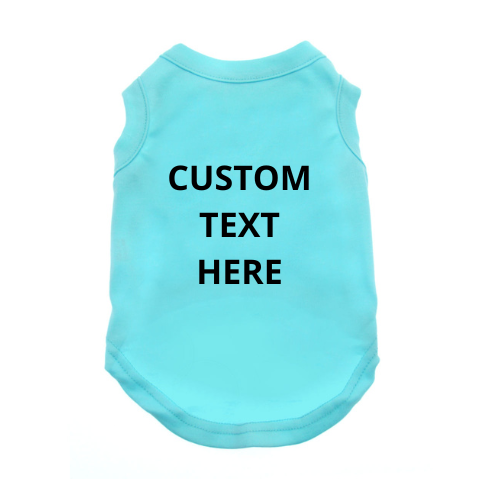 Custom Text Matching Dog Adult Shirts