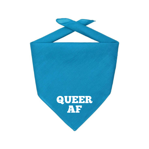 Queer AF Dog Bandana