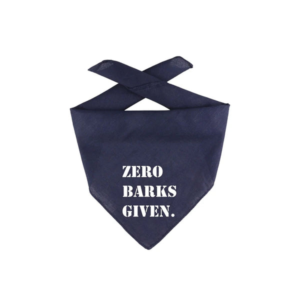 Zero Barks Given Bandana