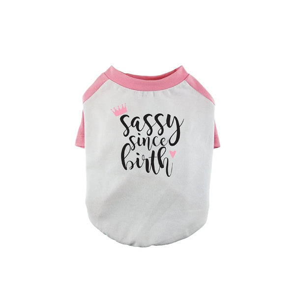 Sassy Since Birth Dog Baseball Tee