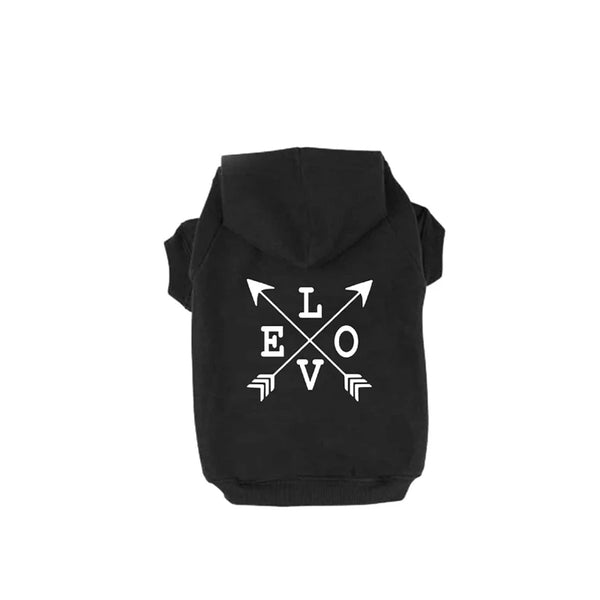 Love Emblem Dog Hoodie