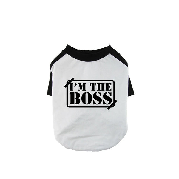 I'm The Boss Dog Baseball Tee