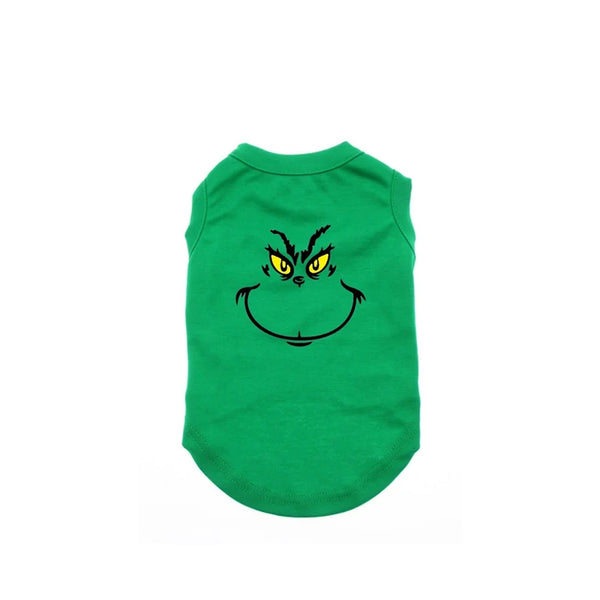 Grinch Face Dog Shirt