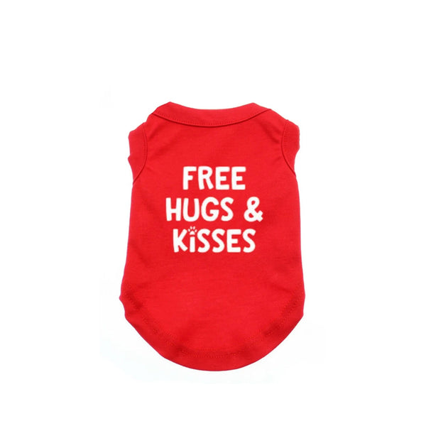 Free Hugs & Kisses Dog Shirt