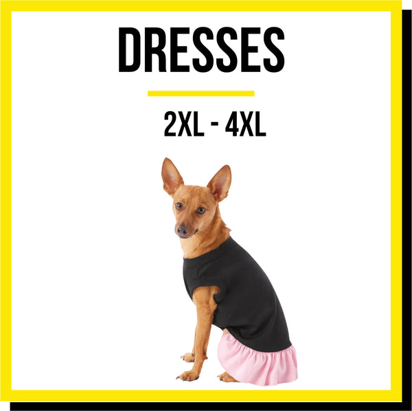 Blank Colored Dog Dresses (2XL - 4XL)