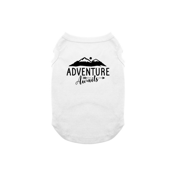 Adventure Awaits Dog Shirt Camping Tee