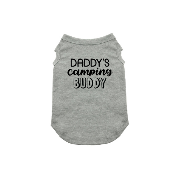 Daddy's Camping Buddy Dog Shirt