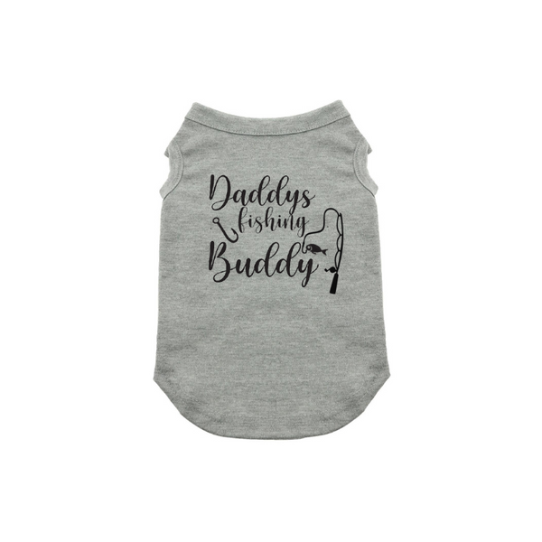 Daddy's Fishing Buddy Dog Shirt