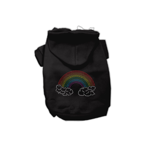 Rainbow Rhinestone Dog Hoodie