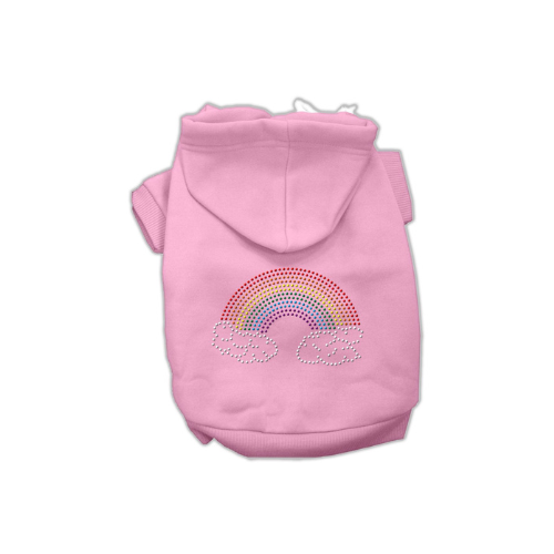 Rainbow Rhinestone Dog Hoodie