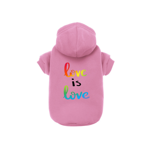 Love Is Love Dog Hoodie