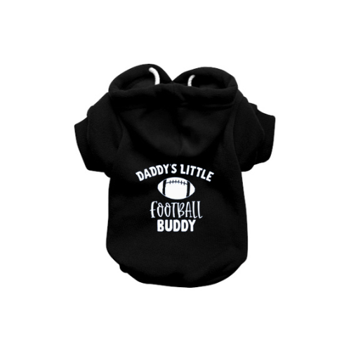 Daddy's Little Football Buddy Dog Hoodie