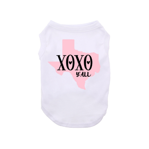 XOXO Yall Custom State Valentine Dog Shirt Valentine's Day Parody