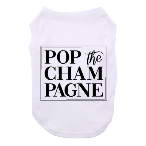 Pop The Champagne New Year NYE Celebration Dog Shirt