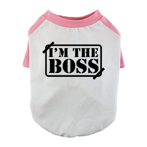 I'm The Boss Dog Baseball Tee