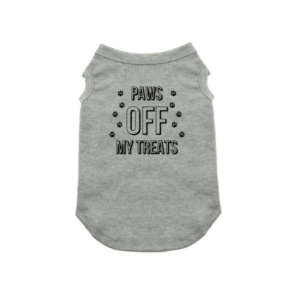 Paws Off My Treats Funny Dog Shirt Parody Pet Shirt Funny Dog Tee