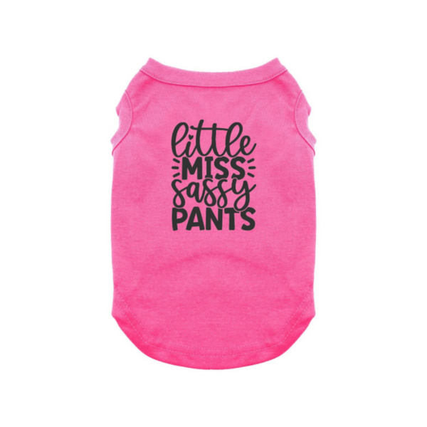 Little Miss Sassy Pants Dog Tee