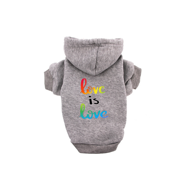 Love Is Love Dog Hoodie