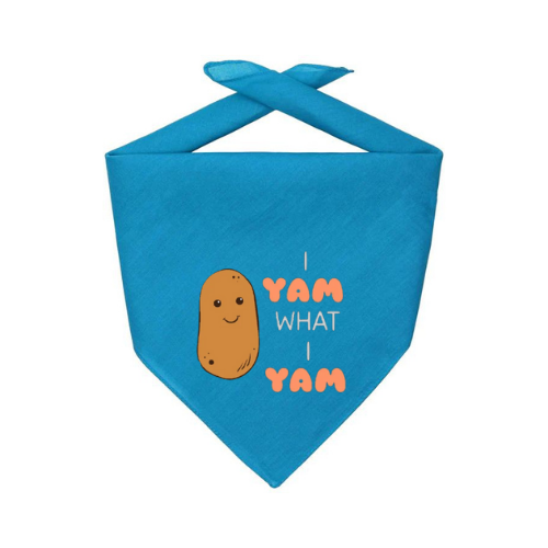 I Yam What I Yam Sweet Potato Thanksgiving Dog Bandana