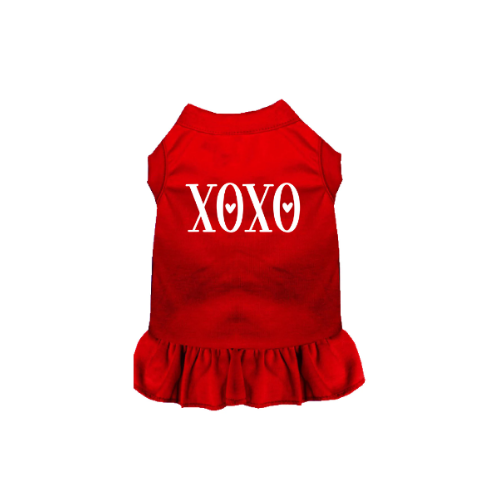 XOXO Hugs And Kisses Valentine's Day Dog dress