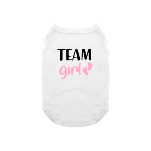 Dog Shirt Team Boy Team Girl Gender Reveal Baby Shower