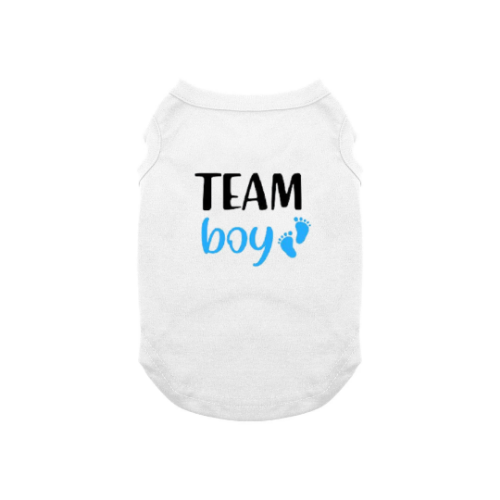 Dog Shirt Team Boy Team Girl Gender Reveal Baby Shower