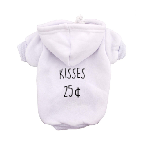 Kisses 25 Cents Dog Hoodie