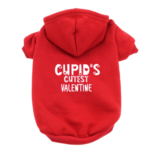 Cupid's Cutest Valentine Dog Hoodie